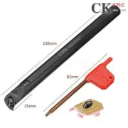 1pcS12M-SDUCR07 CNC Lathe Turning Tool Holder +10Pc Steel DCMT0704 Lathe Inserts