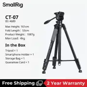 SmallRig Camera Tripod Phone Tripod Stand w/ Fluid Head for Mirrorless DSLR