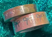NEW Simply Gilded *Rainbow Ombré* with silver holo foil Washi Tape 10 & 15 mm