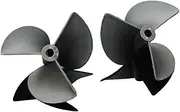 QOVETA 2 Pairs CW CCW Nylon Propeller, for RC Model Electric Boat Dual Motors 3-Blades Props Paddle 3 * 35mm 4 * 36mm 4.8 * 55mm Model Boat Propeller(4x36mm)