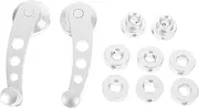 1 Pair Car Window Handle Visor Switch Windscreen Exterior Net Auto Cars Squeegee Front Door Holders Vent Handle Window Casement Regulator Stopper Levers Grout Silver Aluminum Alloy