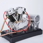 CISON FG-VT9 9cc V2 V Twin Model Engine with Air Filter Base Tank Set Black