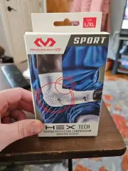 McDavid Arm HEX Tech Padded Shooter Sleeve White, Large/XL Extra-Large New