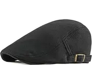 [HAMKVBPR] Men's Beret Hats Men's Duck Tongue Cap Retro Simple Beret Female Cap Mens Hat Flat Cap