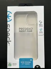 NEW Speck Presidio Perfect-Clear Case for iPhone 15 Plus (6.7") Small Cam