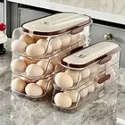 Refrigerator Storage Box Food-grade Egg Container Fridge Organizer with for Eggs