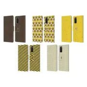 HEAD CASE DESIGNS BUSY BEE PATTERNS LEATHER BOOK CASE FOR SAMSUNG PHONES 1