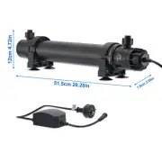36W Aquarium Fish Tank UV Sterilization Light Lamp Water-through Killing Algae