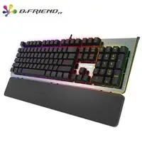 在飛比找PChome商店街優惠-【B.Friend】MK9A 有線RGB 青軸機械鍵盤(鋁合