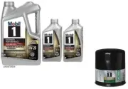 Mobil1 M1-103A Eng. Oil Filter & 7 Qts Mobil1 E/P H/M 0W20 Full Syn. Motor Oil (for: Toyota)