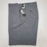 New Ben Hogan Performance Golf Shorts Grey Gray Heather Flat Front size 44 X 10