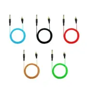 High Quality Clip Cord 6.35mm Mono to RCA Power Cord 1.8M Soft Silicone