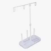 TripleThread Organizer: 3-Spool Stand for Embroidery & Sewing Machines - Keep Yo