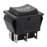 Baomain Momentary 6 Pin DPDT Button Rocker Switch ON/Off/ON AC 250V/10A 125V/...