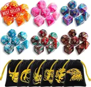 DND Dice Set 42PCS Polyhedral D&D Dice for Roleplaying Dice Games as Dungeons an