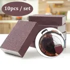 10Pcs Magic Sponge Eraser Carborundum Removing Rust Cleaning Brush Descaling
