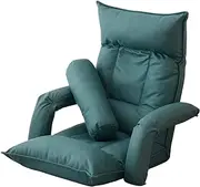 Sofa Chair Lazy Sofa Balcony Can Lie Down Bed Back Chair Reclining Seat Single Small Sofa Removable and Washable Living Room Single Sofa Living Room Chair (Color : Green)