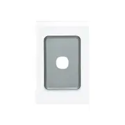 Clipsal Saturn Series Single Grid Plate And Cover Pure White - 4031VH-PW