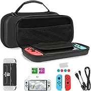 ZONEY Switch Carrying Case for Nintendo Switch OLED, Cartridges Protective Hard Shell Travel Carrying Case Pouch for Nintendo Switch Console & Accessories (for OLED)