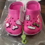 Crocs Barbie Classic Clog Limited Edition Women's Sandals Size 7.0 Electric Pink