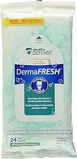 Medpro Dermafresh Flushable Biodegradable Personal Wet Wipes