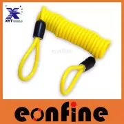 FJ0013 Motor Cycle Bike Lock Cable Reminder Tool Helmet Spring Disc Security