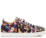 Christian Louboutin Louis Jr Spikes Dr Bored Limited Sneakers Multi 40.5 EU 7.5