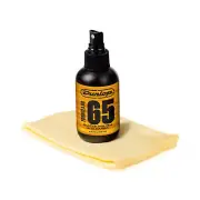 DUNLOP 65 GUITAR POLISH & CLEANER (4oz) w/ 100% COTTON POLISH CLOTH