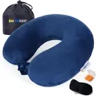Travel Pillow 100% Memory Foam Airplanes Neck Pillows -Prevent the Heads from Fa
