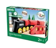 BRIO World 33028 - Classic Figure 8 Set - 22 Piece Wood Toy Train Green