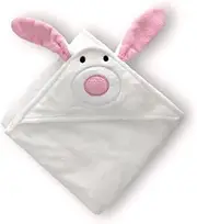 Zoe Sage Baby Hooded Towel - Super Absorbent and Luxuriously Soft Baby Towel and Mitt Made from Bamboo and Cotton - Baby Towel Newborn - Generous Size 110 x 65 cm - Blanca White Bunny