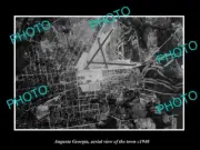 OLD LARGE HISTORIC PHOTO AUGUSTA GEORGIA AERIAL VIEW OF THE TOWN c1940