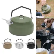 Premium Camping Kettle with Coffee Maker Drip Filter Spout 1L Capacity