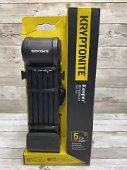 Kryptonite Keeper 585 Folding Lock: 85cm 3mm Black 2 Keys Included
