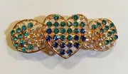 Heart with Wing Inspired Design Hair Barrette crafted with Rhinestones