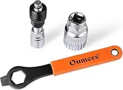 Oumers Bike Crank Extractor/Arm Remover and Bottom Bracket Remover with 16mm Spanner/Wrench. Professional Bicycle Repair Tool Kit