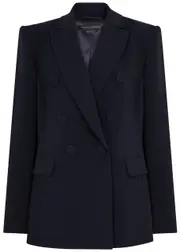 Marina Rinaldi Anabela Double-breasted Blazer - Navy - 21 (UK16 / XL) 21 (UK16 / XL)
