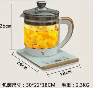 【雅虎土城現貨】110V養生壺 臺灣電熱燒水中藥壺煮粥花茶糖水煲湯玻璃