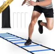 20Ft Agility Ladder, 12 Rungs, Speed Training for Football, Basketball, Fitness