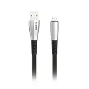Kivee iPhone 8 Pin Charging Cable 1M Black Silver