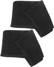 Healeved Hair Towel Set 2pcs Large Pure Cotton Black Bath Towels Hooded for Adults Fast Drying