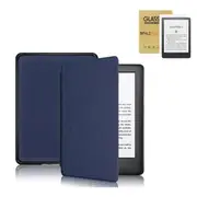 StylePro Package, Kindle Slimfit Cover Plus Screen Protector For Kindle Paperwhite 7", Blue