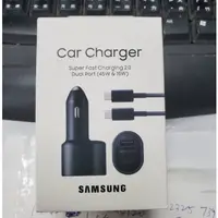 在飛比找蝦皮購物優惠-SAMSUNG原廠盒裝 60W雙孔車載閃電充電器 (45W+