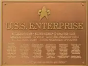 Enterprise NCC-1701-E Dedication Plaque Star Trek Eaglemoss Replica Prop TNG