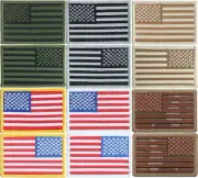 Iron On US Flag Patch 2" x 3" Sew On Embroidered USA American Flag Patch
