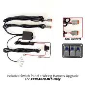 Xk Glow 653-0062 XK064-WIRE-3OP 3 Switch Rocker Panel w/3 Ouput Wire Strobe