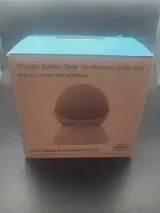 MISSION BATTERY BASE FOR AMAZON ECHO DOT (4th Gen) - MC95W WHITE NEW