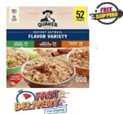 Quaker Instant Oatmeal Variety Pack, 78.8 oz., 52 pk. FREE SHIPPING