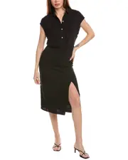 Chaser Atlantic Linen-Blend Midi Dress