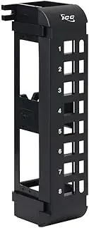 ICC Blank Wall Mount Patch Panel with 8 Ports and Zero-U for EZ and HD Style (IC107BP8VB)